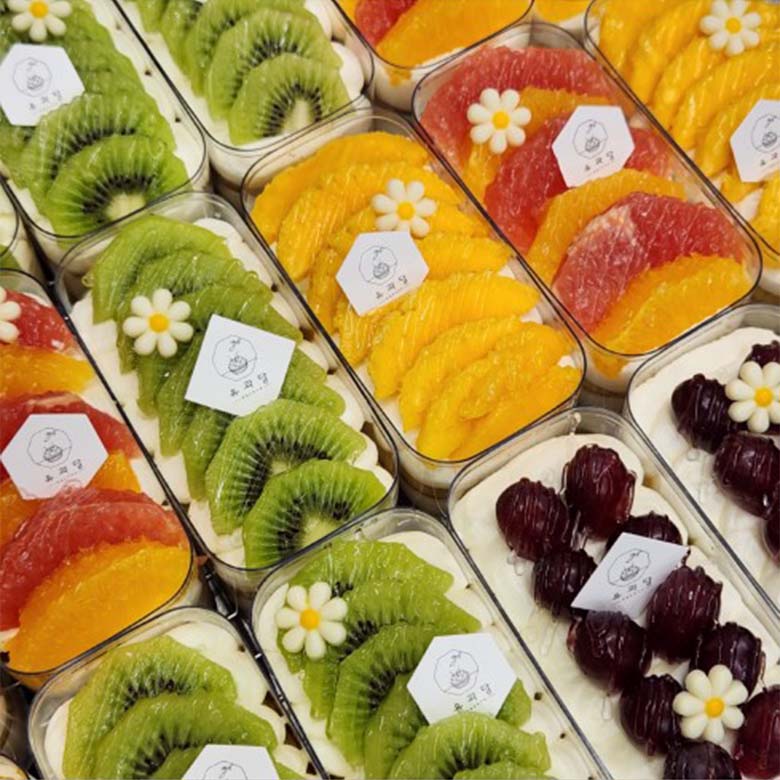 [유과당] 알록달록한 제철 과일 보틀케이크